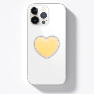 Yellow Heart Grip Phone Holder