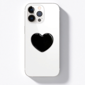 Black Heart Grip Phone Holder